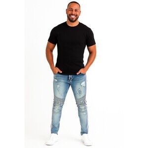 Focus Jeans Pink and Tan Stripes- Vintage Wash-  size 32X32